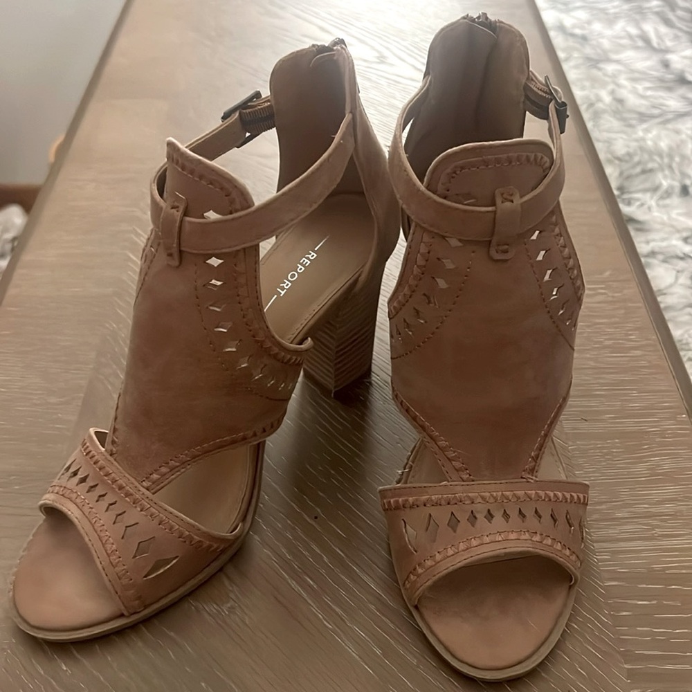 Report Footwear Rosalet Heel in Tan